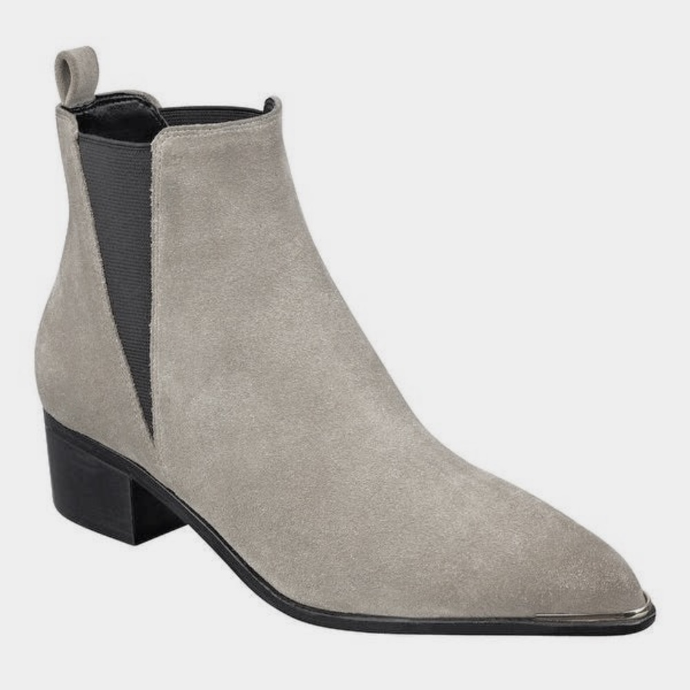 Marc Fisher Yale Grey Boot - Suede
